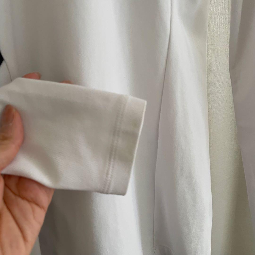 デサントゴルフ　ソロテックス鹿の子ライジング切り替えシャツ　UVケア