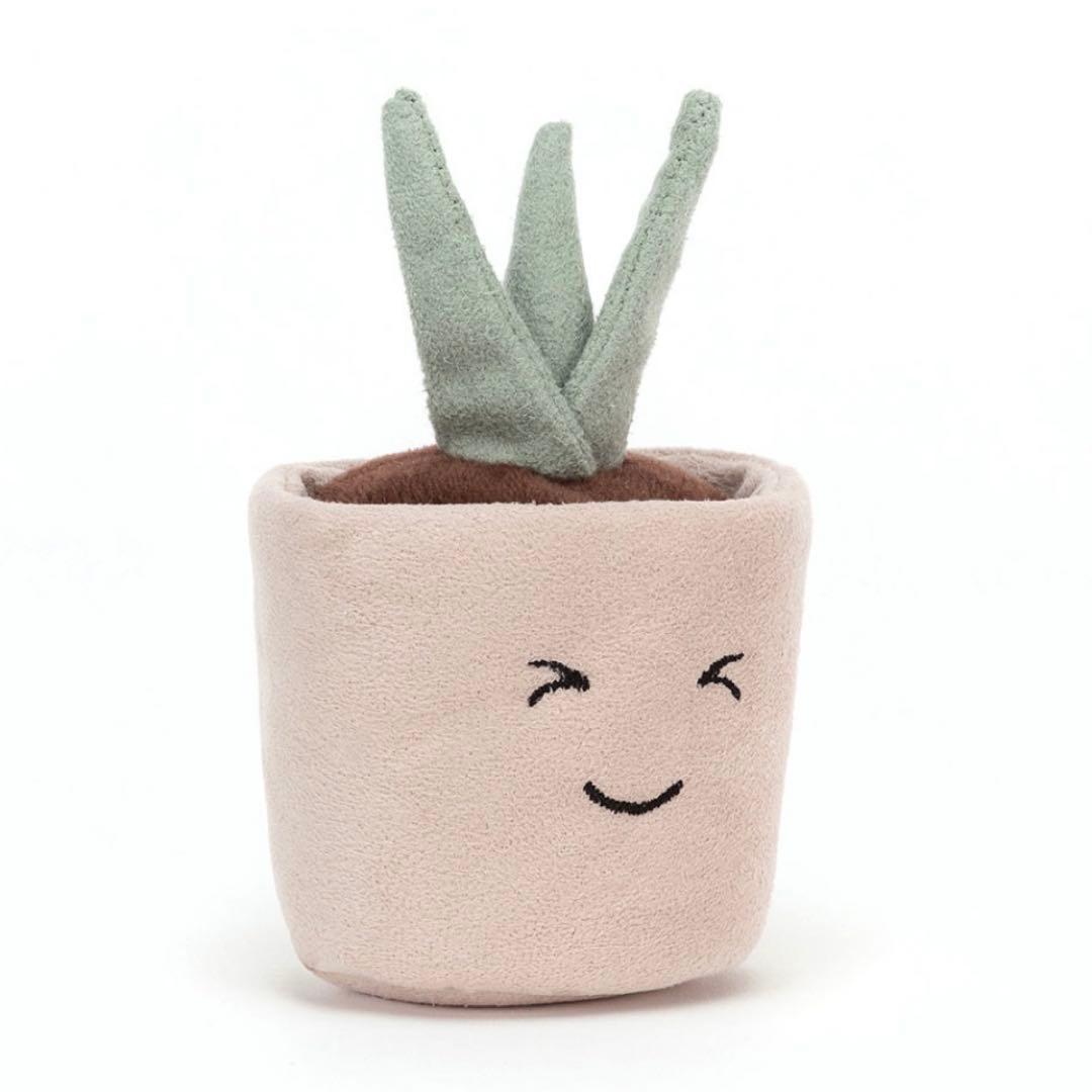 廃盤　新品タグ付き　ジェリーキャット　植物　観葉植物　鉢植え　ポット　芽　笑顔