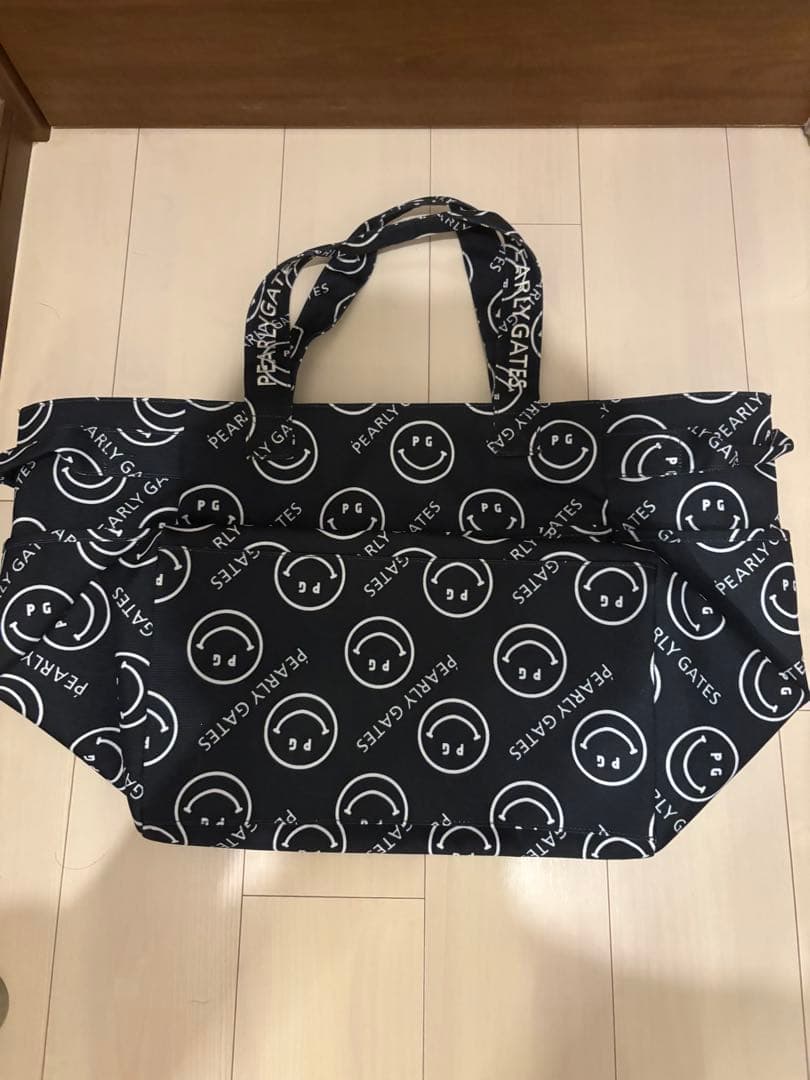 美品‼️PEARLY GATES スマイル柄 ロッカートートバッグ 大容量！！