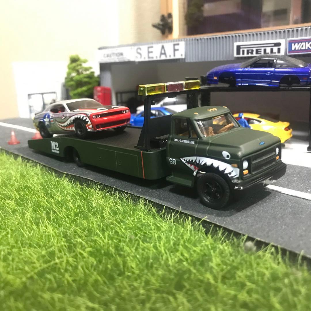 M2 シボレー C60トレーラー ダッジ チャレンジャー シャークスタイルセット