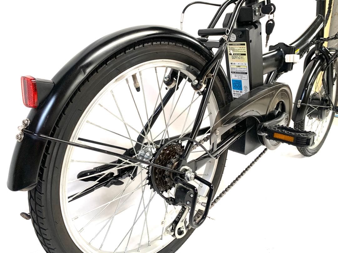 【即乘】送料無料SUISUI折り畳み電動アシスト自転車6速20インチ 動作確認済