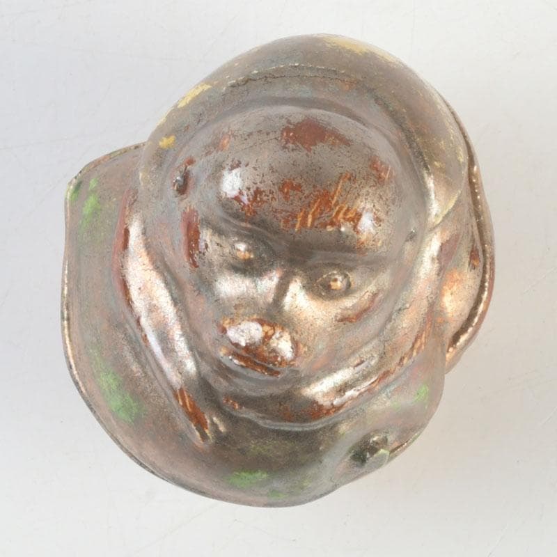 茶道具　京焼　吉向焼　五世松月作　猿香合　共箱　V　9783