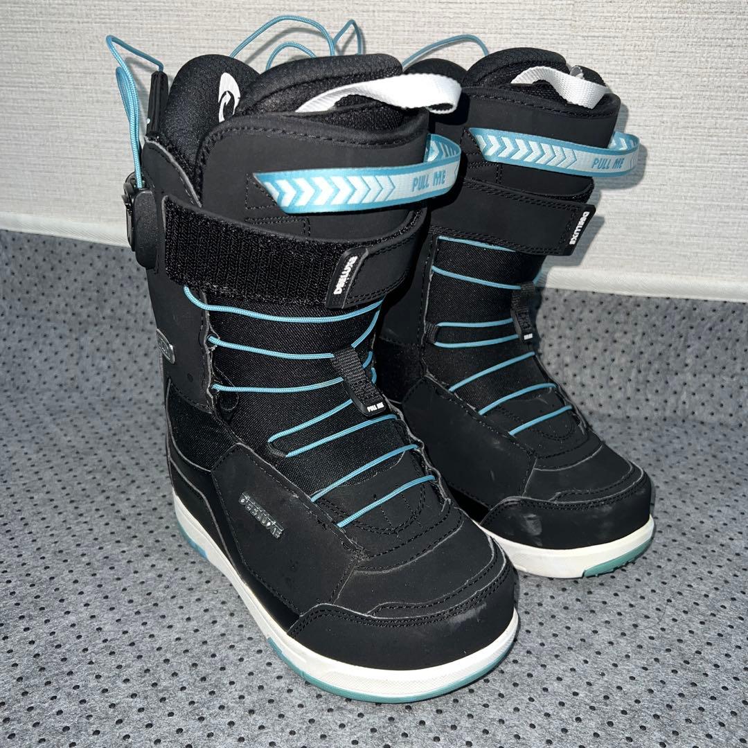 数回使用 希少21.5cm DEELUXE id 6.2 スノーボードブーツ