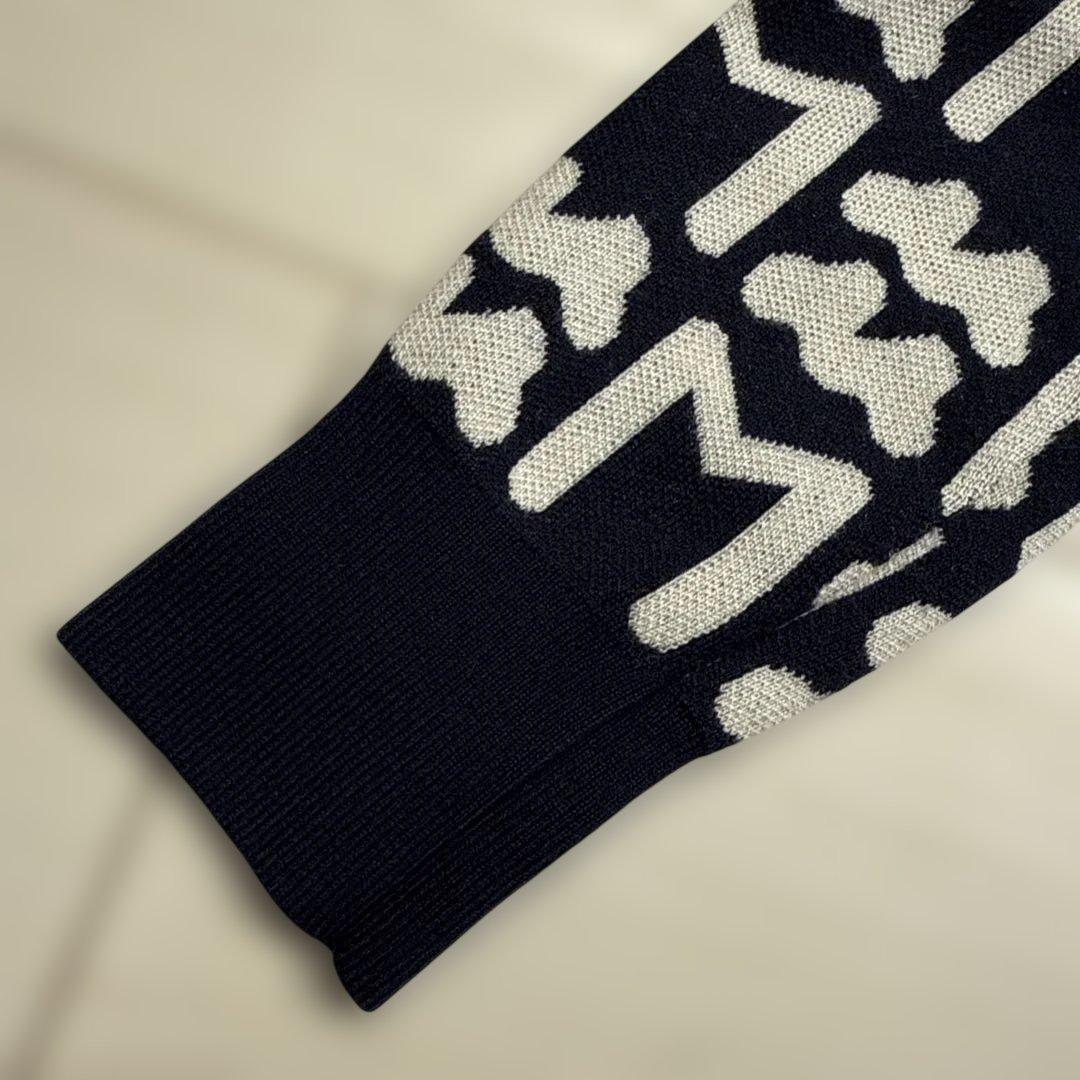 muta MARINE ムータマリン　ウール混　総柄　ニット　ワンピース　S