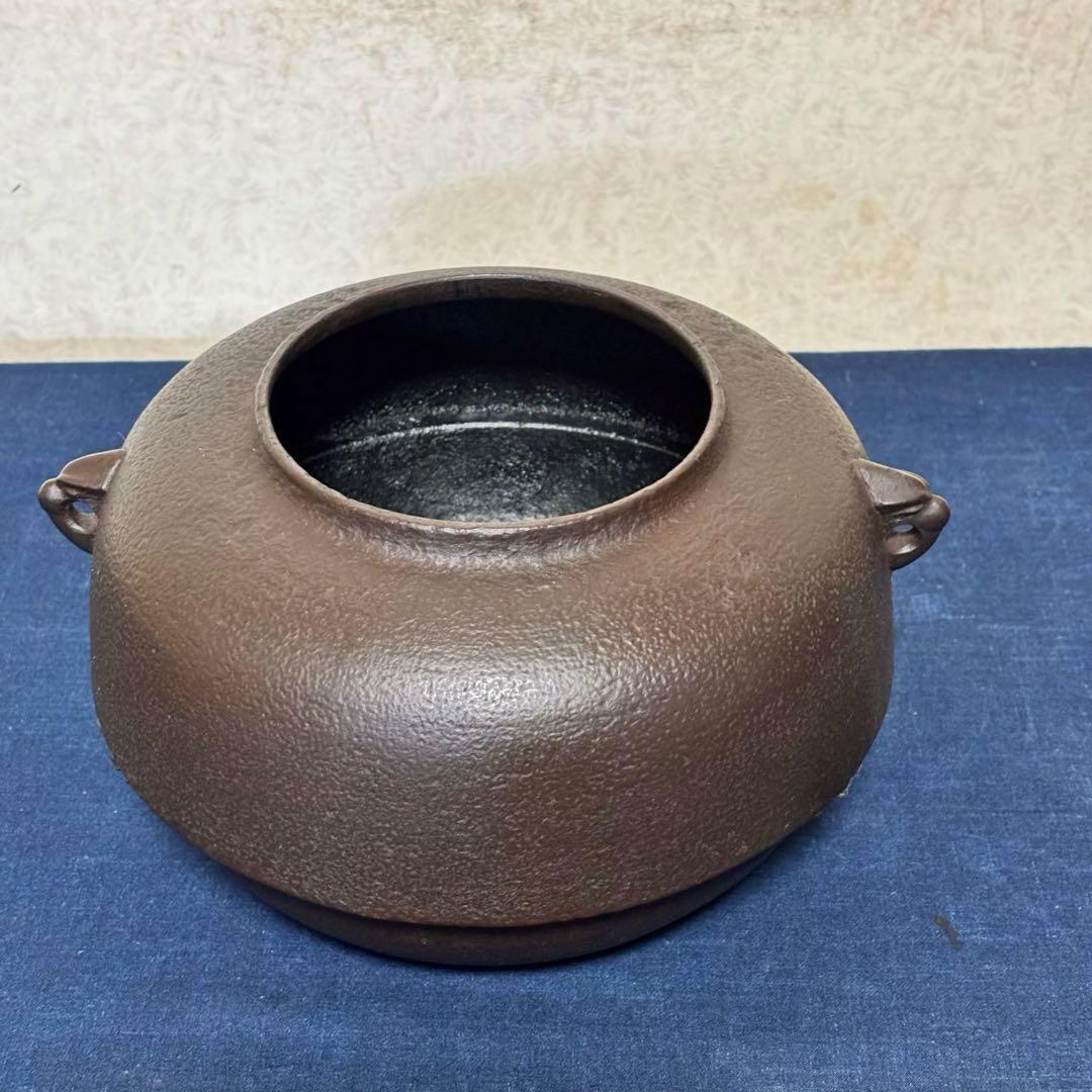 風呂 茶釜 電熱器 唐銅鬼面風炉釜 野々田製電熱器 敷板 茶道具 お点前道具