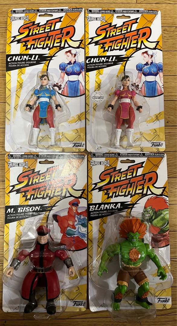 Funko ストリートファイター　フィギュア ブランカ　ベガ　春麗　レトロ風