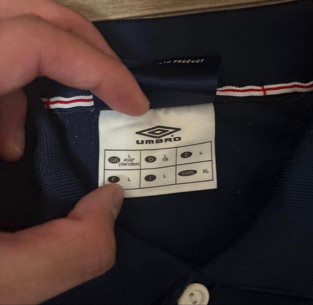 アンブロ　イングランド代表　ロングスリーブポロシャツ