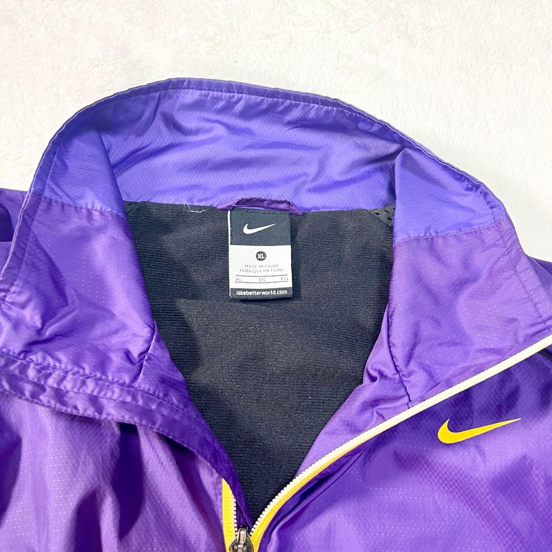 NIKE ナイロンセットアップ パープル&ブラック XL