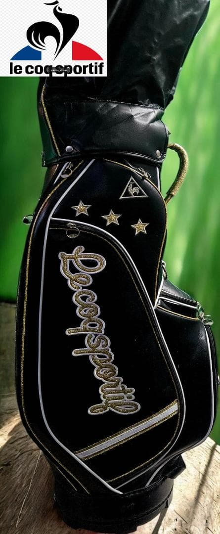 送料無料/超美品　le coq sportif レディースゴルフバッグ ブラック