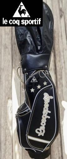 送料無料/超美品　le coq sportif レディースゴルフバッグ ブラック