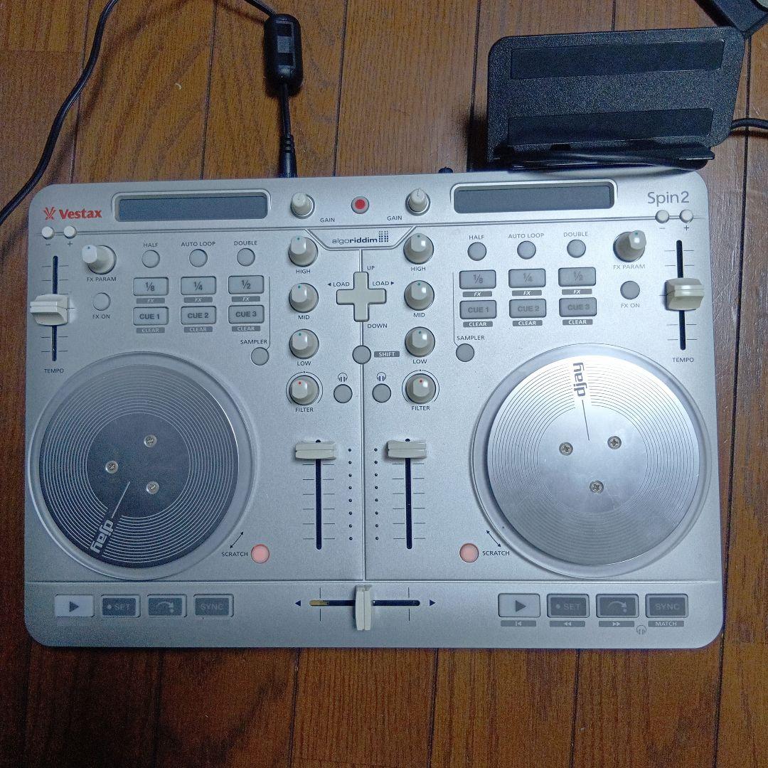 Vestax Spin2 DJコントローラーLightning変換端子付き