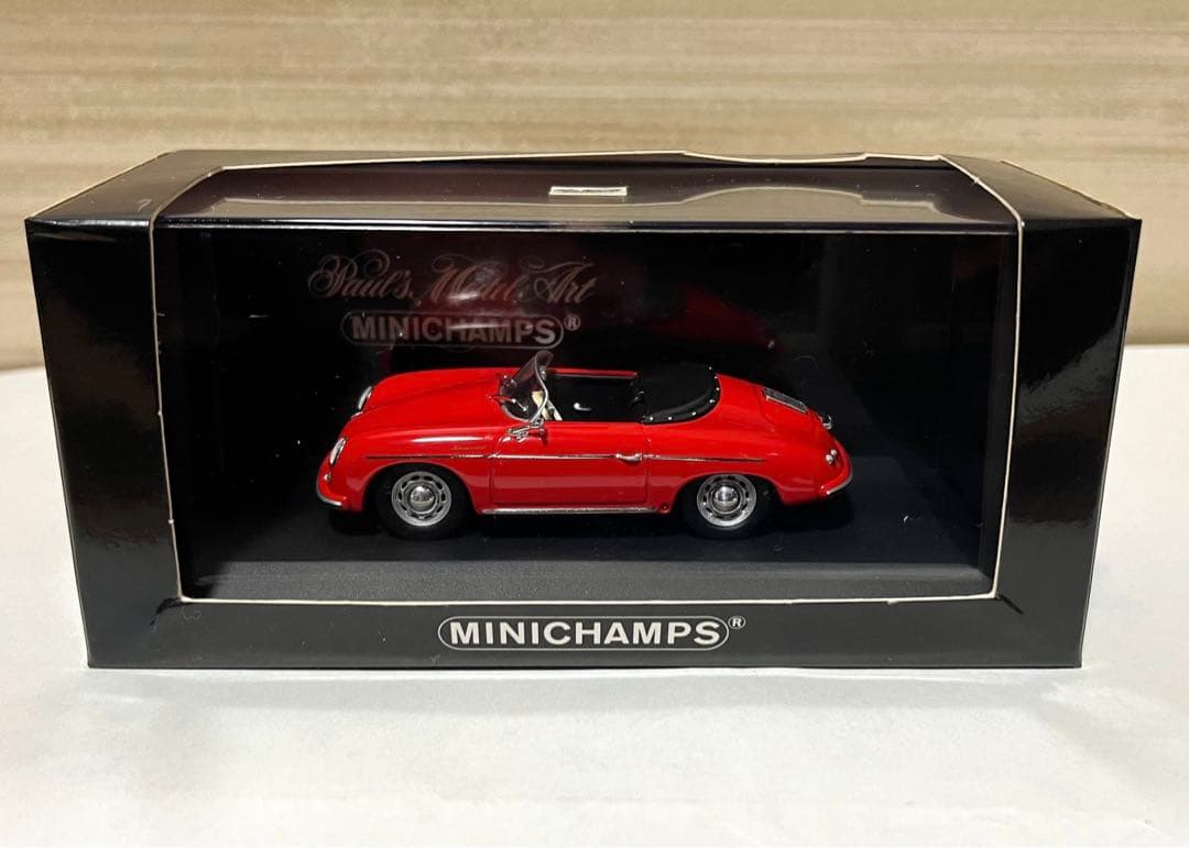 ミニチャンプス 1/43 ポルシェ 356A スピードスター レッド 1956