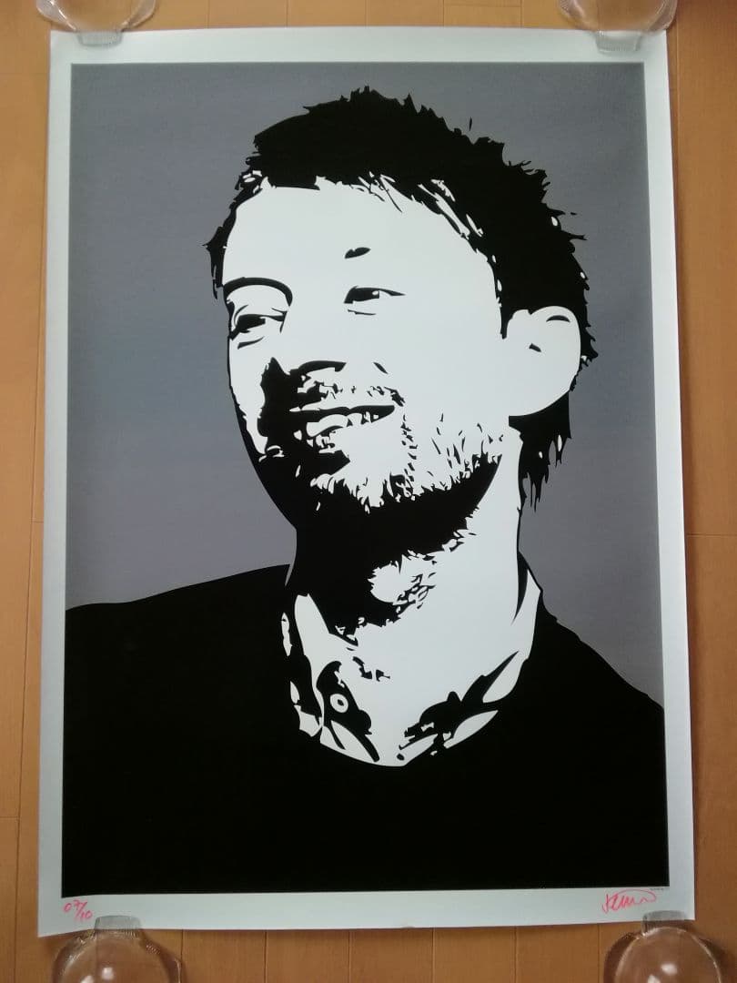 ジャッキー シェフィンズ　　トム ヨーク Radio head　　特大ポスター