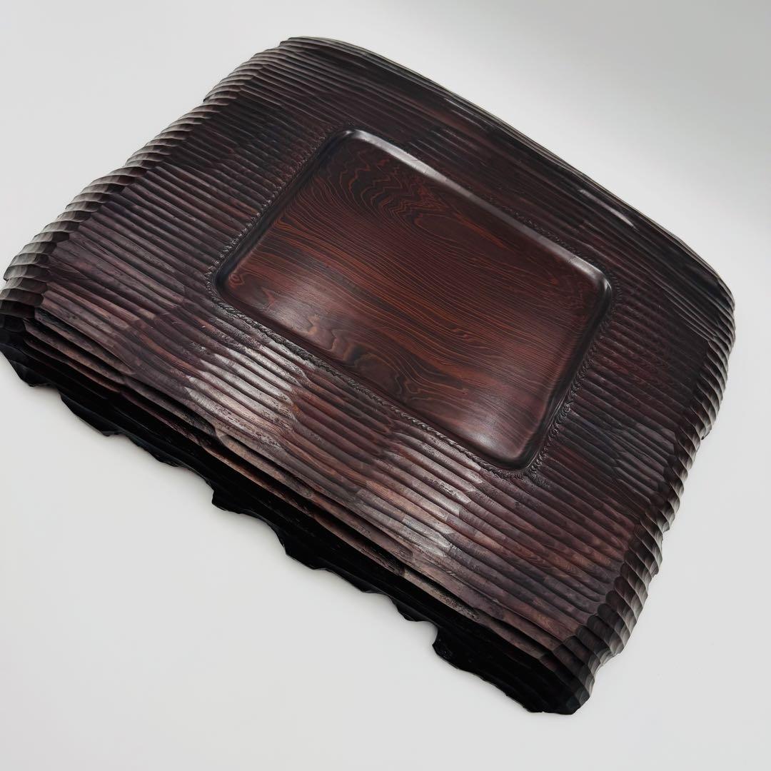 【唐木盆　煎茶道具】香盆　香道具　茶道具