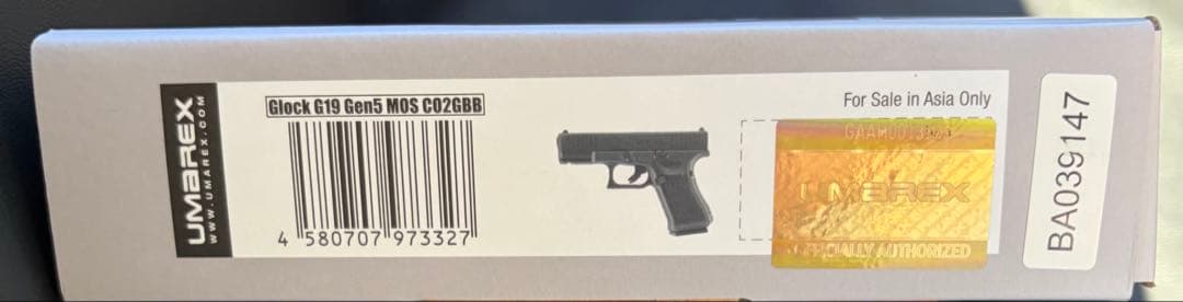 トイガン GLOCK 19 Gen5 MOS