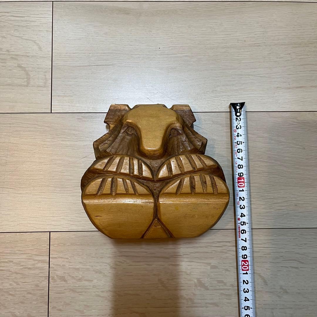 【どんころ熊】壁掛け 希少 帯広 民芸 木彫り 熊 どんころ 北海道