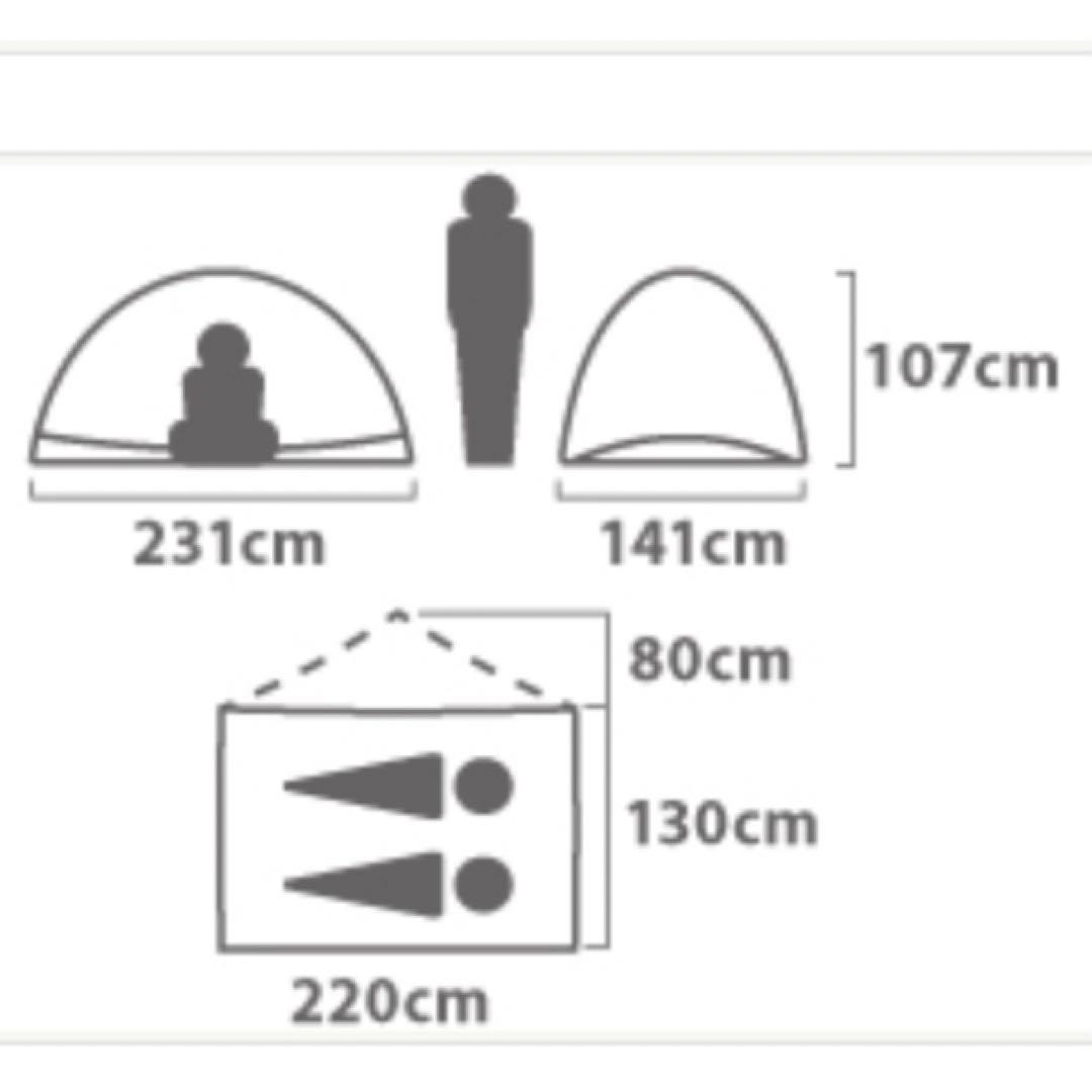 最終値下げ　NEMO ニーモ　TANI 2P 正規品　フットプリント付　used