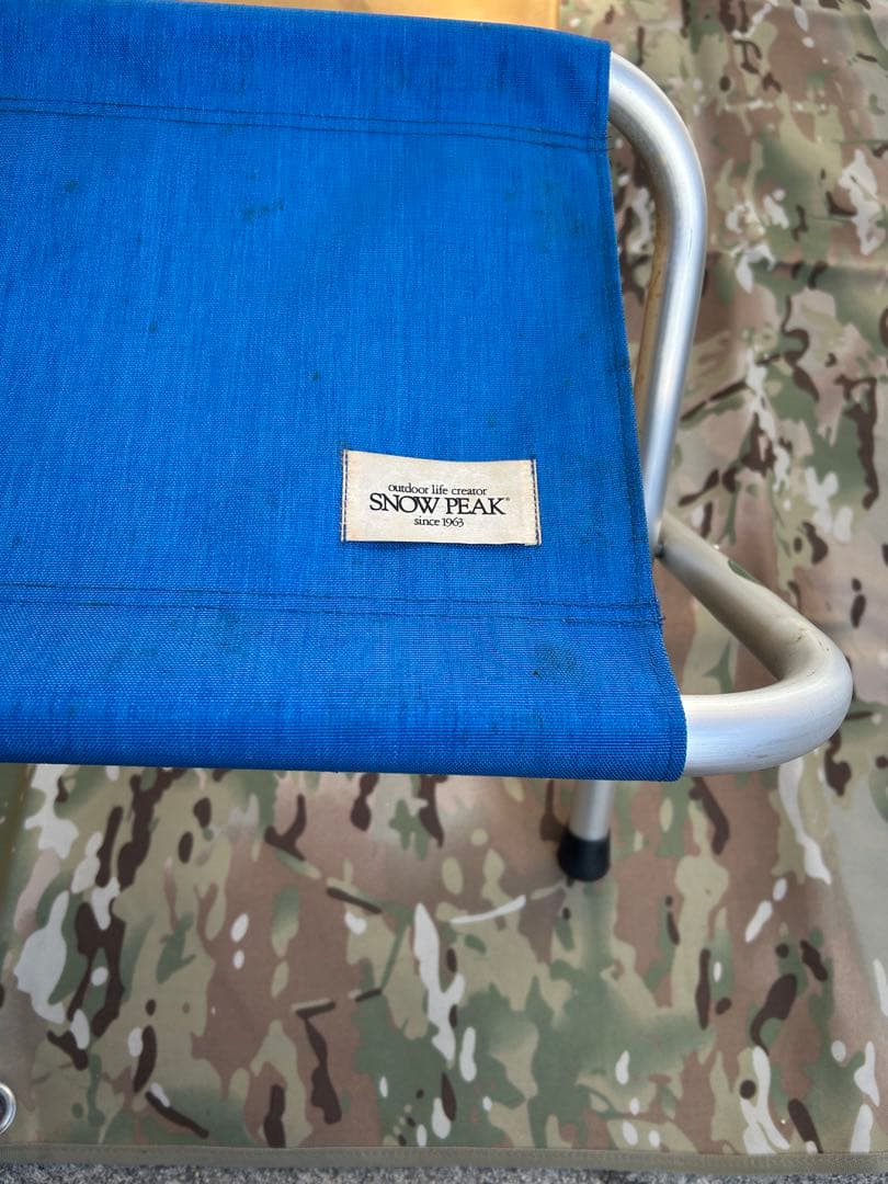 ヤマコウ　 PEAK フォールディングベンチ 青