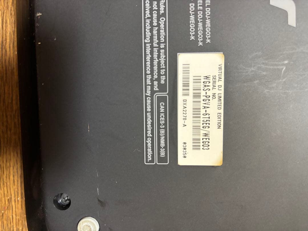 【RGK】Pioneer DDJ-WEGO3 DJコントローラー　中古