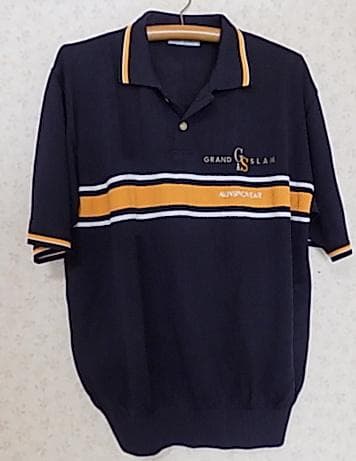 33660　マンシングウエア　メンズ　ポロシャツ　紺色　サイズLA