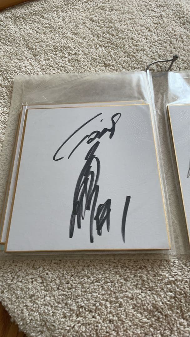 【直筆サイン色紙】西武ライオンズ　栗山•涌井•中村•中島