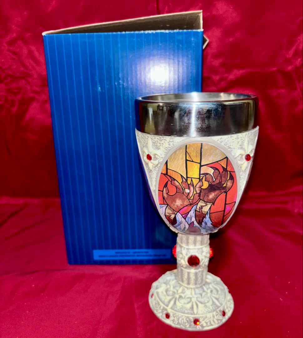 エネスコ　ショーケース　ゴブレット　美女と野獣　置物　フィギュア　ベル　野獣