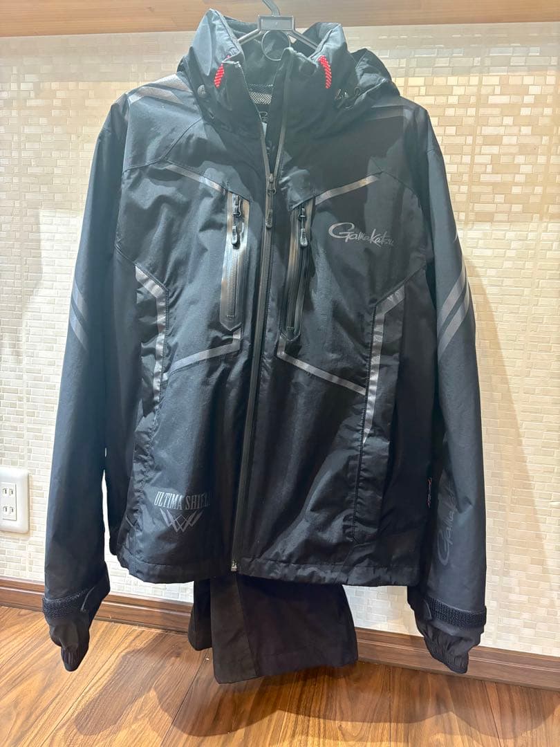がまかつ Lサイズ、アルテマシールドレインスーツ上下セット