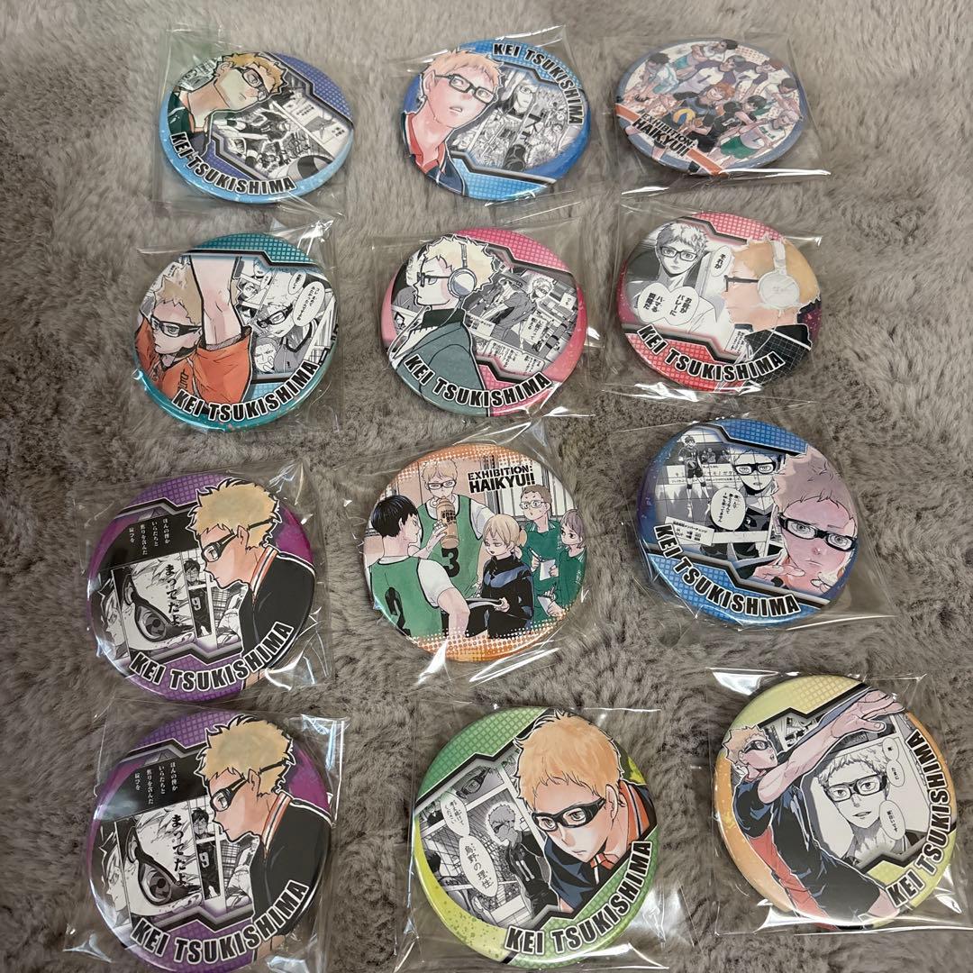 ハイキュー!! ハイキュー展 HEROES缶バッジ 月島蛍11点セット