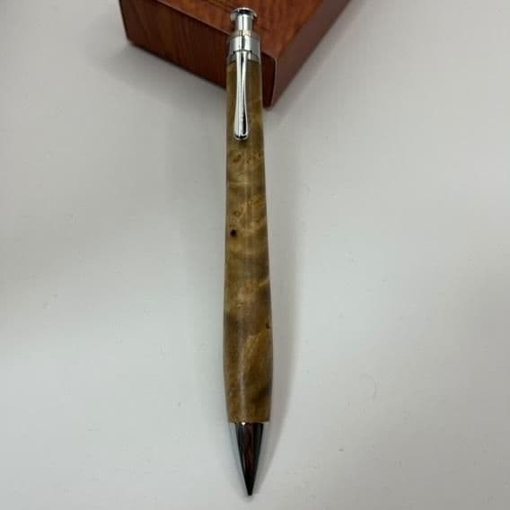 工房楔　マーブルウッド　シャープペンシル　❗️固定式口金つき❗️