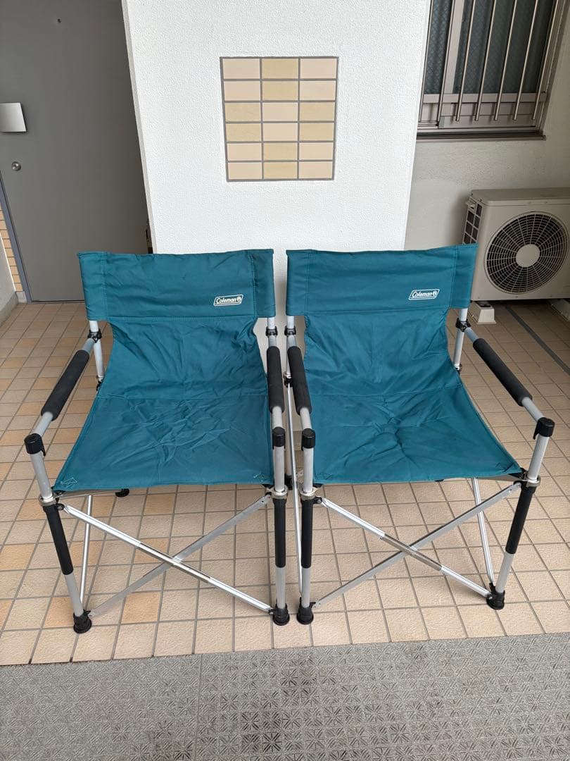 Coleman 折りたたみチェア ターコイズ 3脚セット★バラ売対応可能！