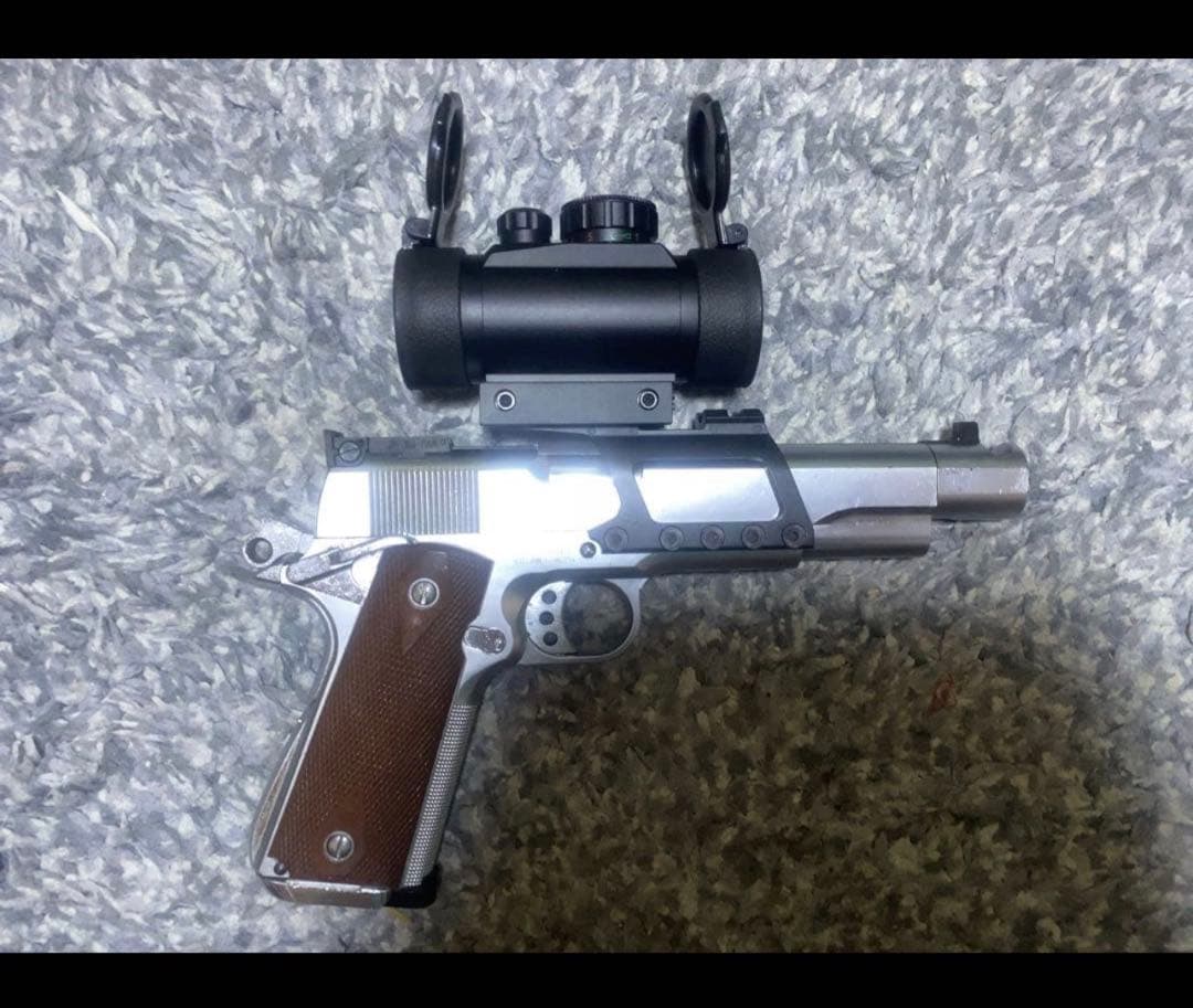 MGC メッキ　m1911 ガバメント　スコープ付き　モーゼル　SAA