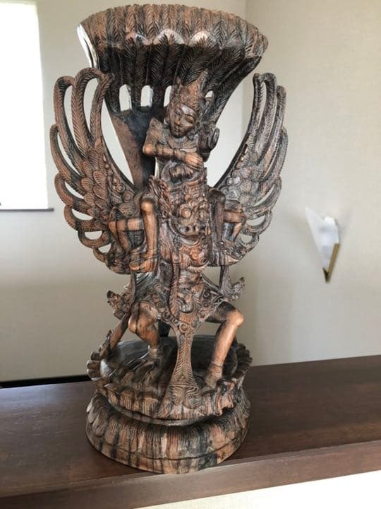 木彫り　インド神　カルーガ