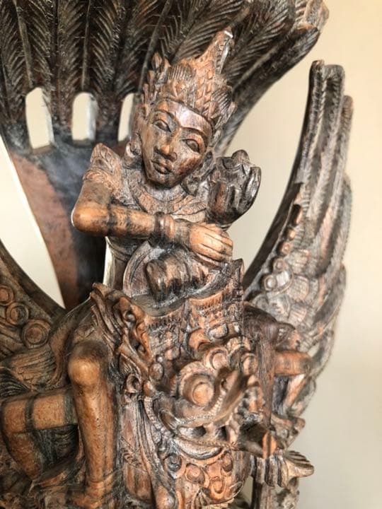 木彫り　インド神　カルーガ