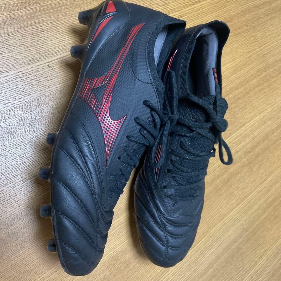 Mizuno Morelia Neo 4限定モデル ブラック/レッド スパイク