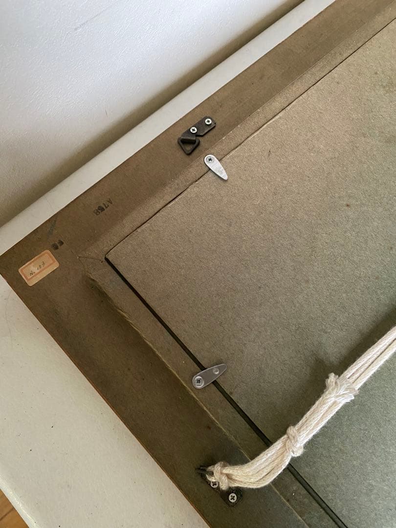 濱本久雄　油絵　油彩画　額縁　金色フレーム