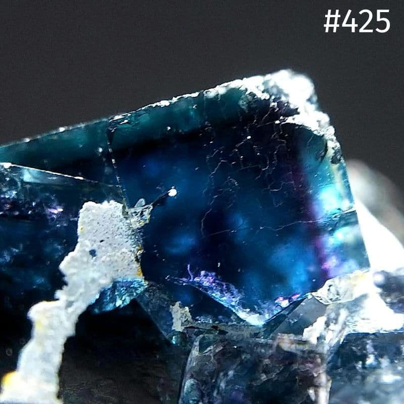 425 オコルス鉱山産 ティールブルー ブルー パープル フローライト