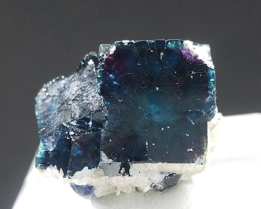 425 オコルス鉱山産 ティールブルー ブルー パープル フローライト