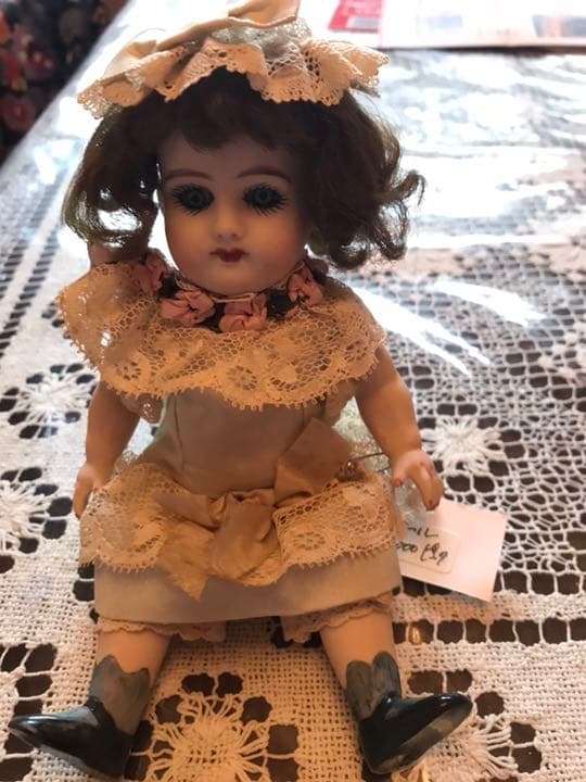 ハンドメイド ビスクドール❷ ドールスタンド付き