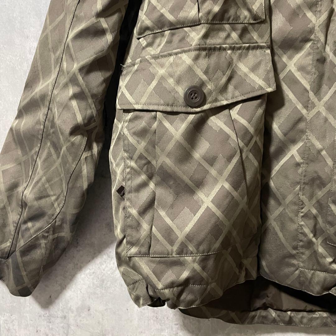 Burtonバートンスキーウェアスノーボードジャケットパーカーフード付きブラウン