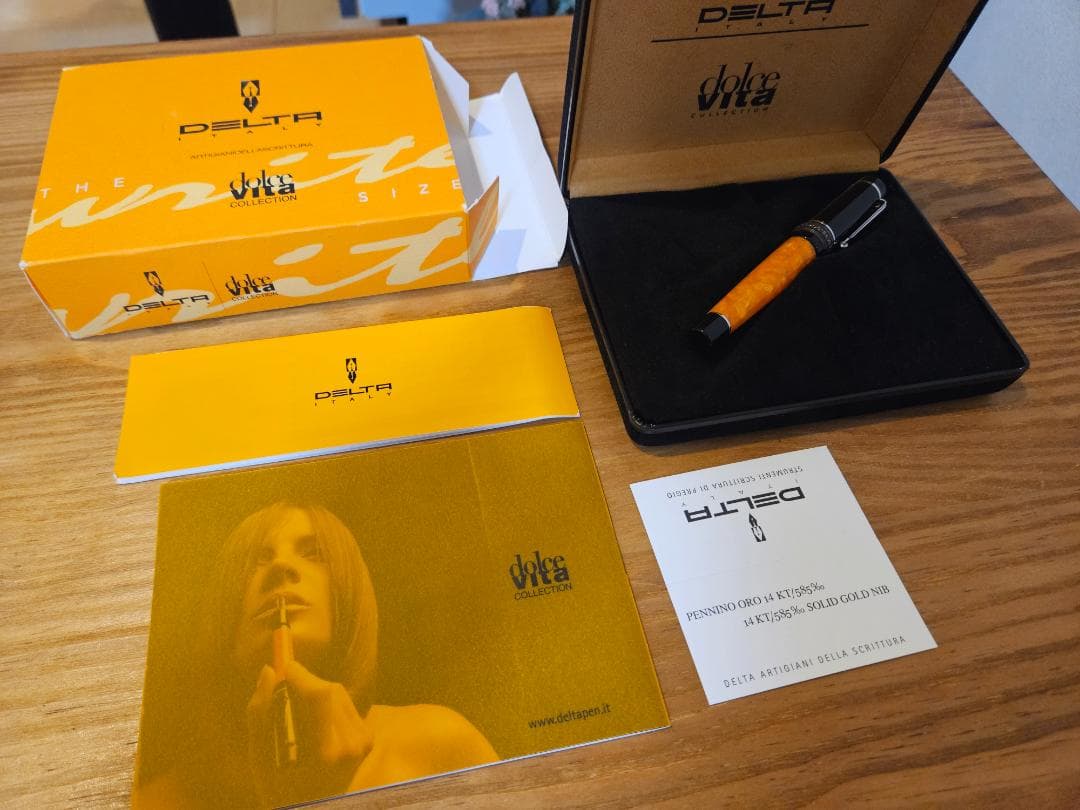 DELTA Dolce Vita mini 万年筆 オレンジ