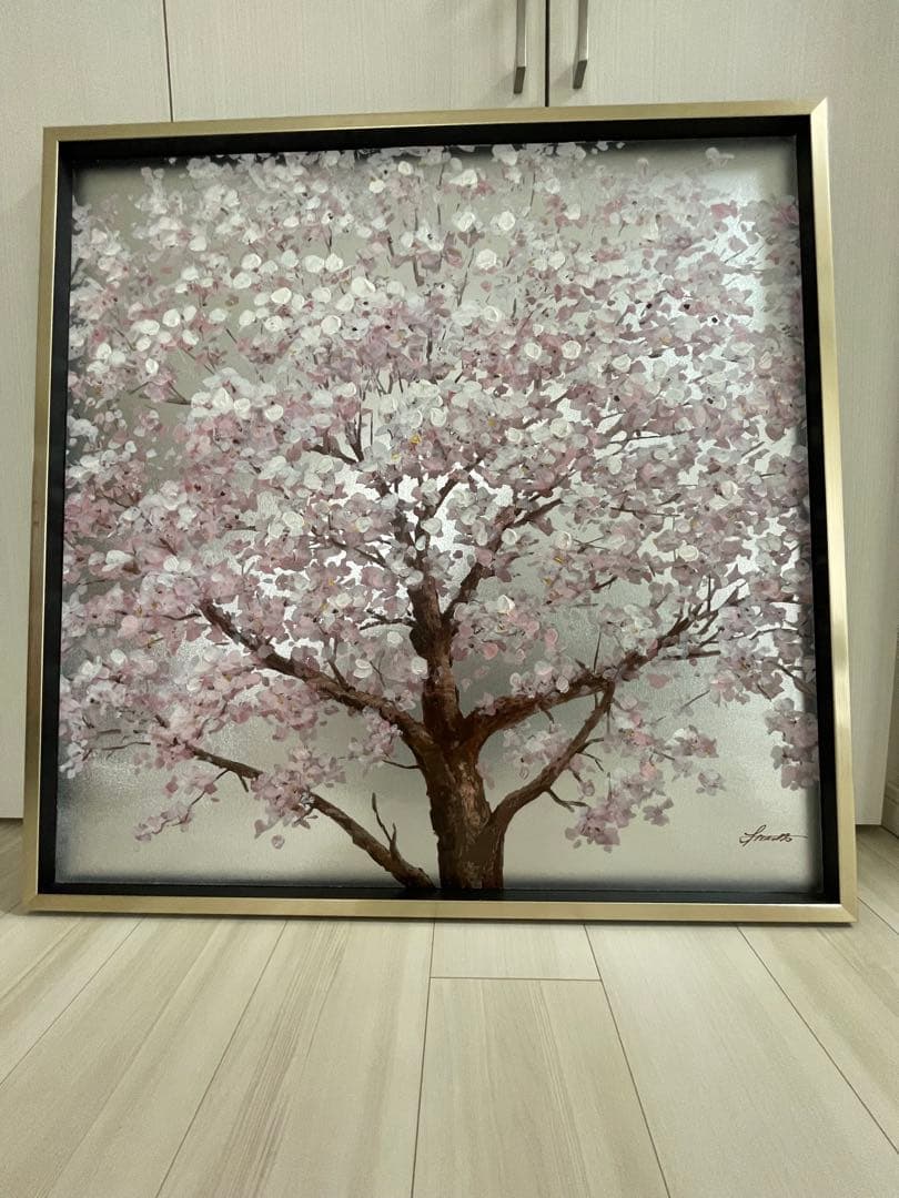 オイルペイントアート / シルバーサクラ (ユーパワー)