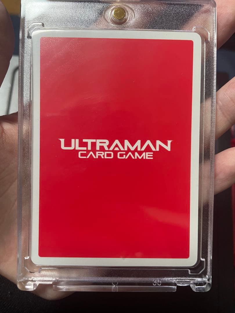 ウルトラマンカードゲーム　ウルトラマンガイア　サイン　UR 吹き荒れる紅と蒼