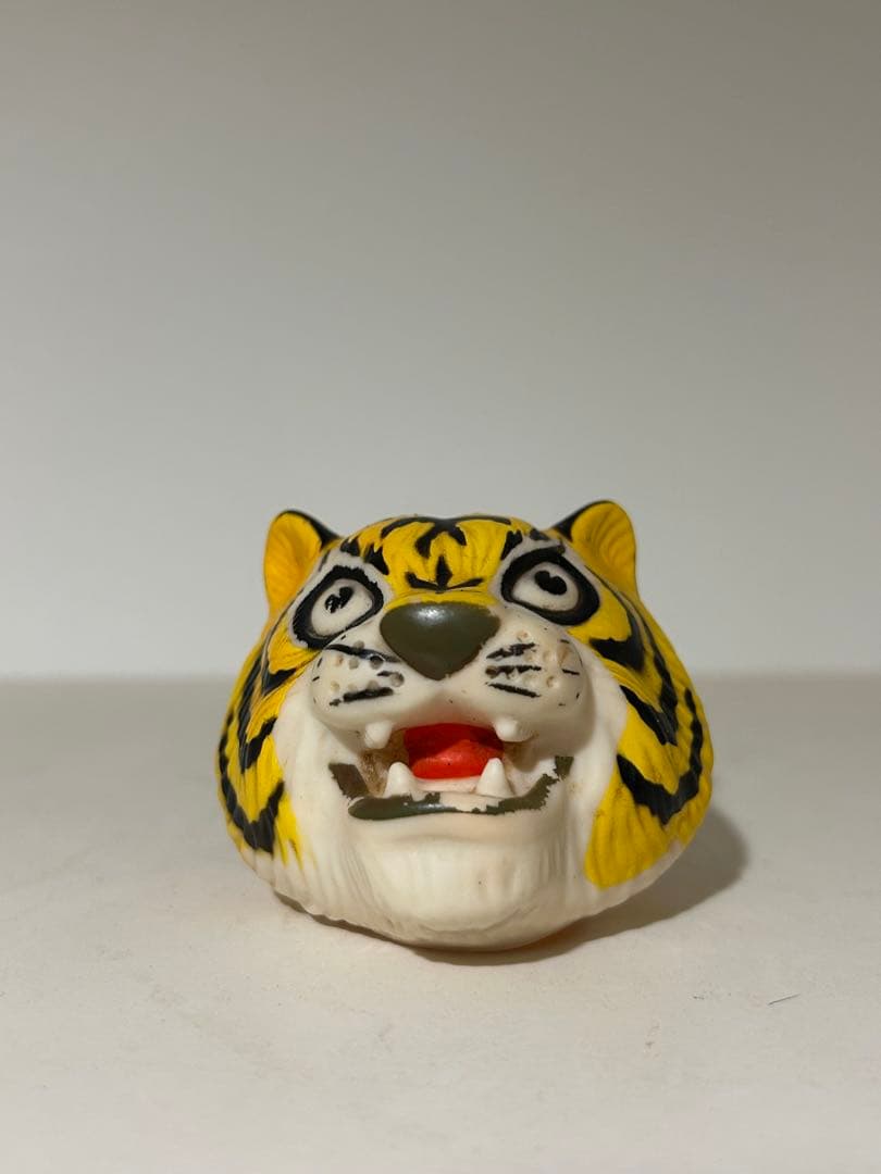 【美品】　タイガーマスク　当時物　中嶋製作所　面取れ　旧バンダイ　ソフビ　面トレ