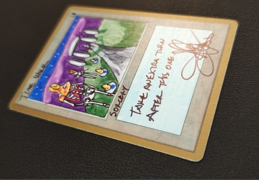 Time Walk Amy Weber氏 直筆サイン入りスケッチアート