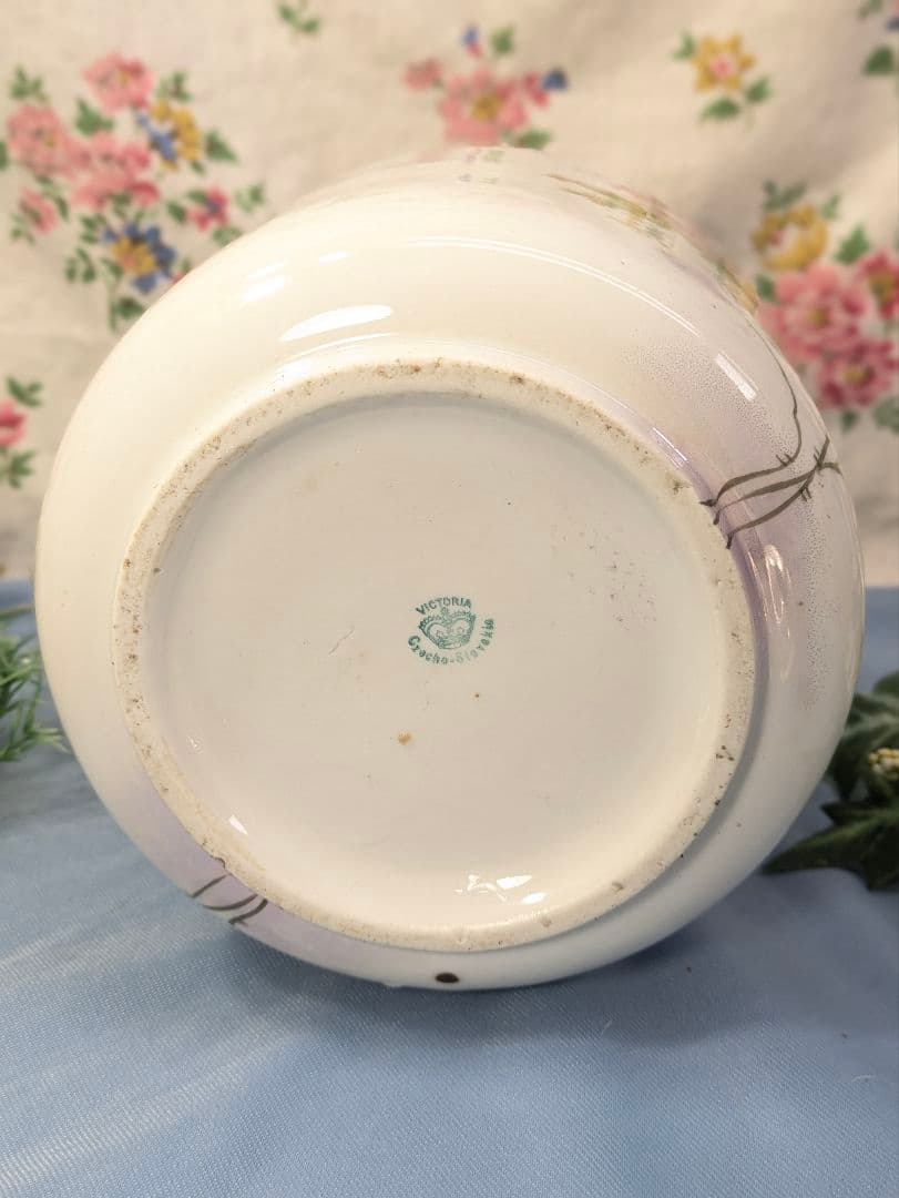 ヨーロッパ アンティーク イギリス 蚤の市 陶器製 ビスケットバレル