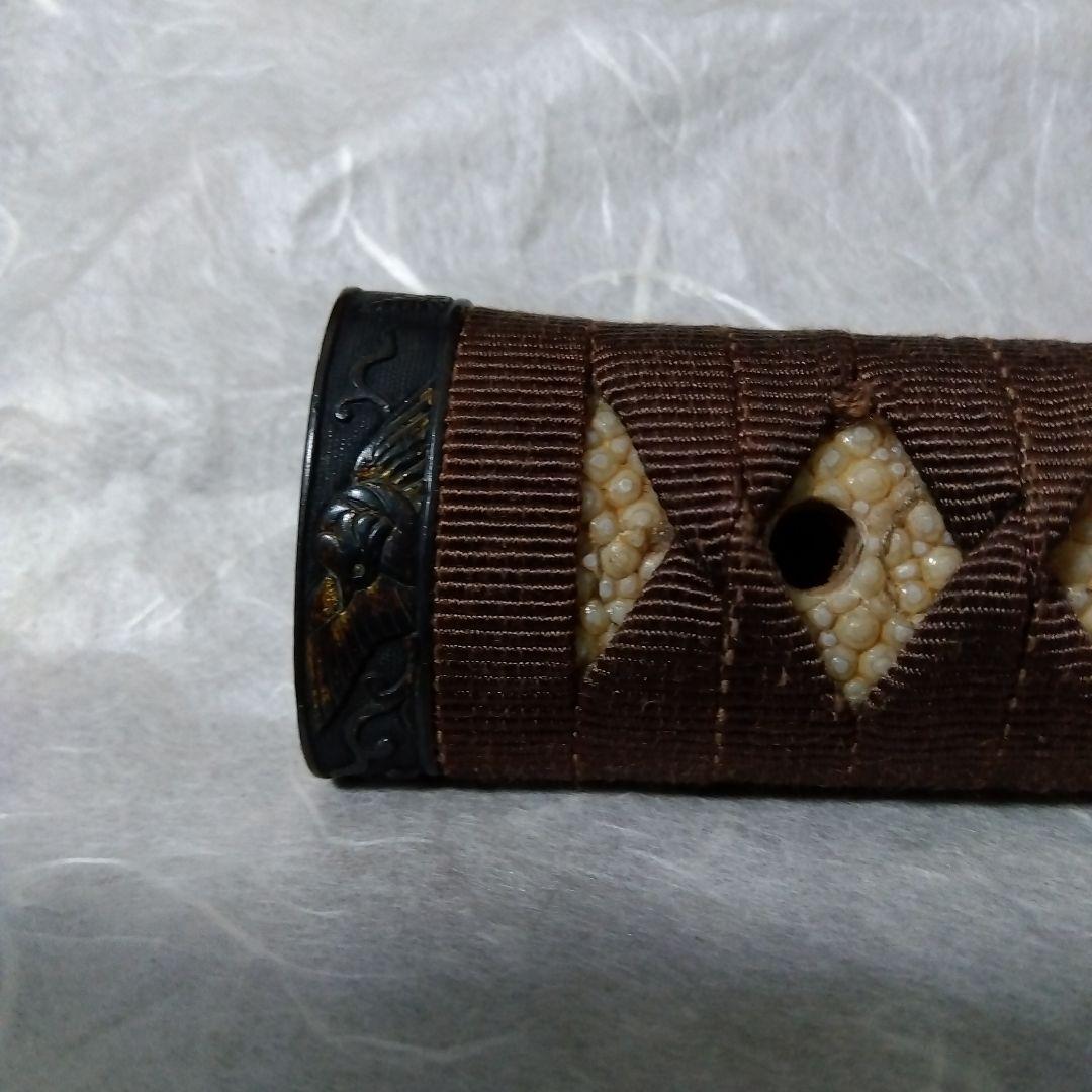 【再値下げ】武具　柄前　長さ21.5cm　刀、長脇差用　縁頭、目貫１作物　花鳥図