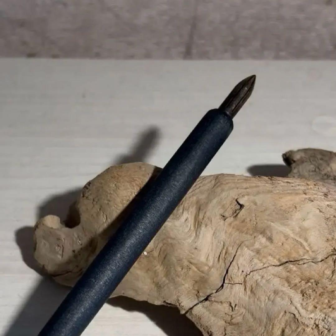 Kakimori ニブホルダー 藍染め・l nib アンティーク・