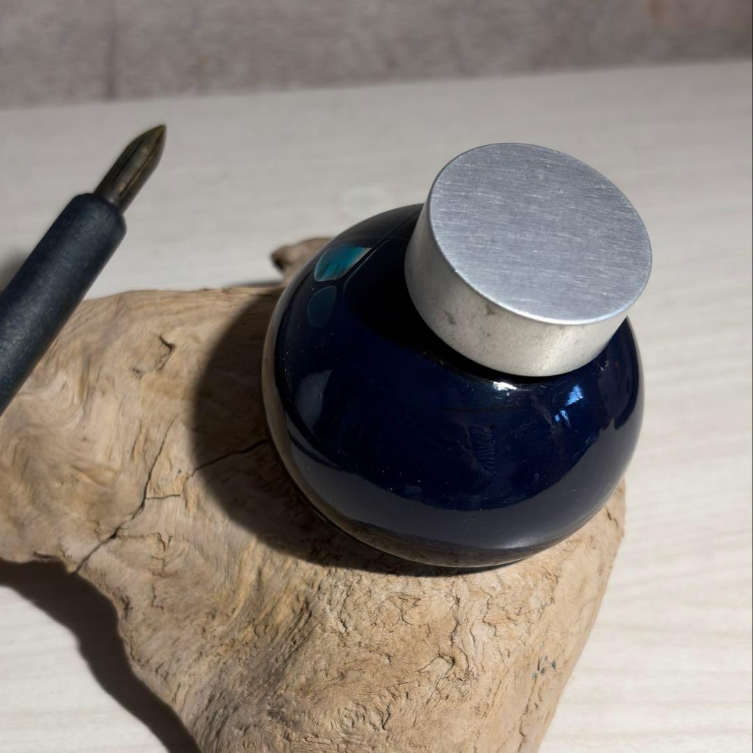 Kakimori ニブホルダー 藍染め・l nib アンティーク・