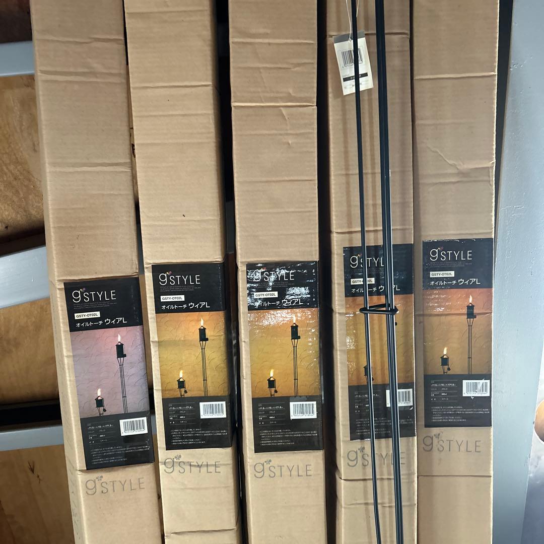 オイルトーチ　ウィアL 新品未使用　5本まとめて　高さ171.5cm