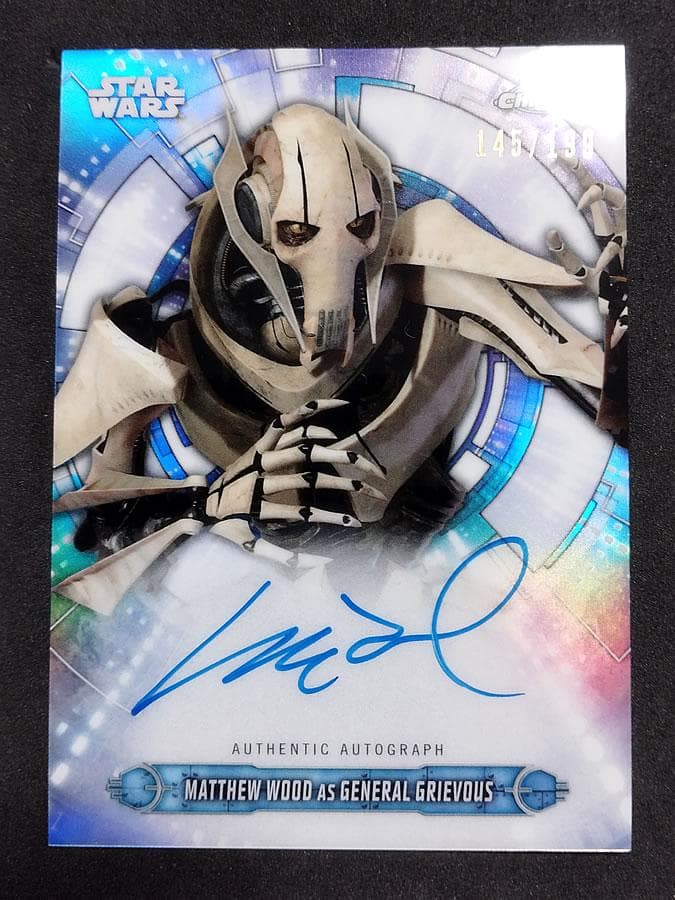 世界限定199枚 グリーバス将軍 / マシュー・ウッド 直筆 サインカード